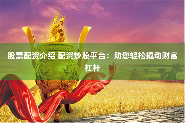 股票配资介绍 配资炒股平台：助您轻松撬动财富杠杆